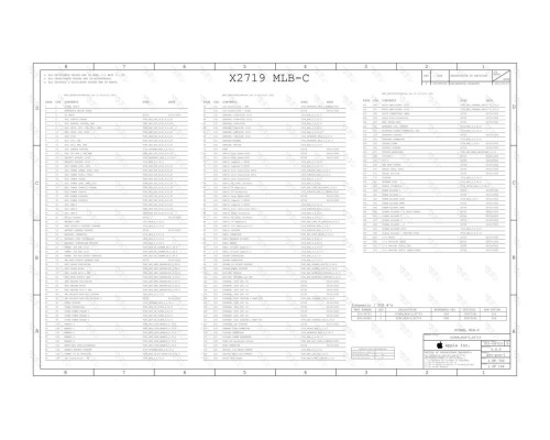 APPLE MACBOOK PRO 16" M1 MAX X2719 MLB-C 820-02443 051-06723 REV5.0.0 SCHEMATIC